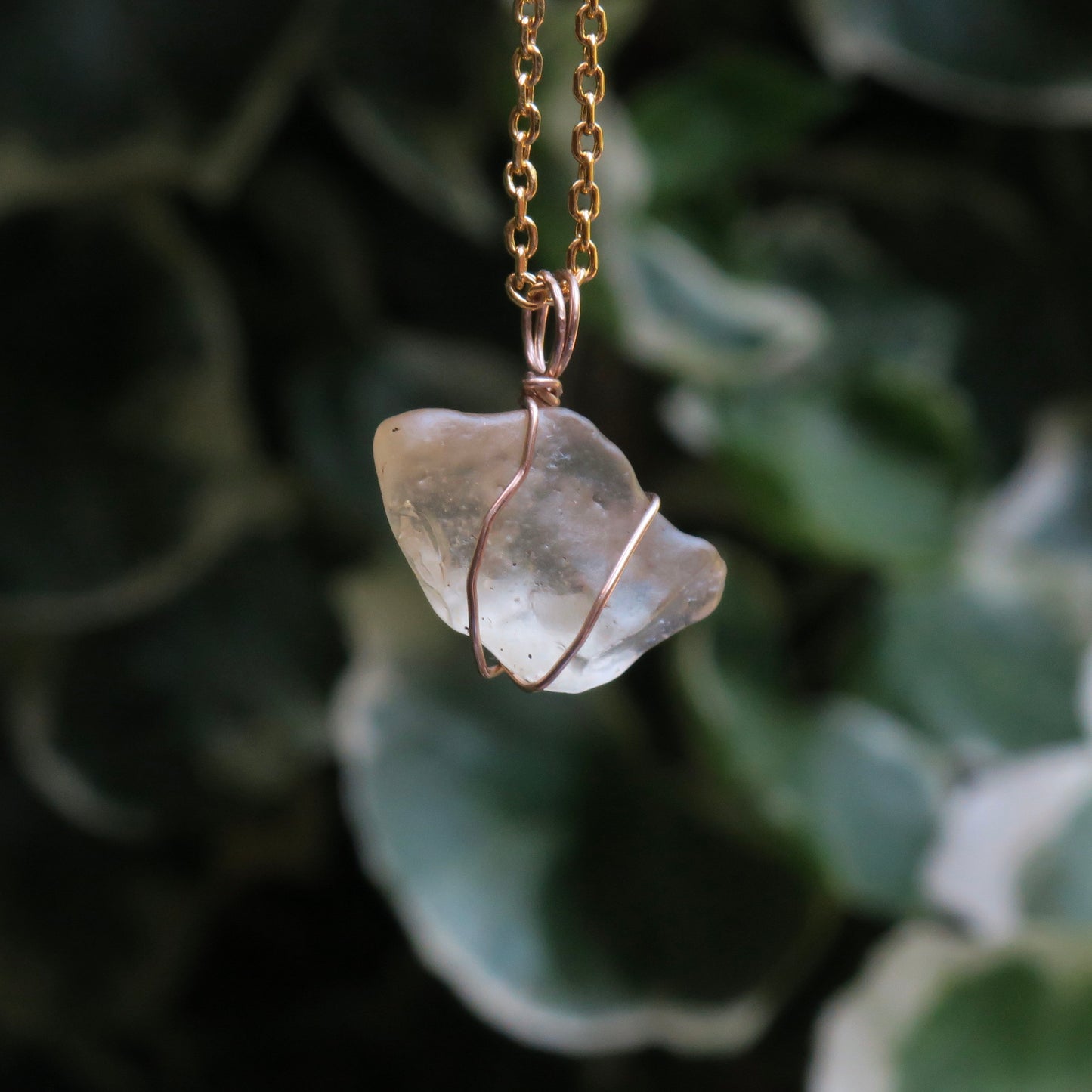 Libyan Desert Glass Pendant | 14k Gold-Fill