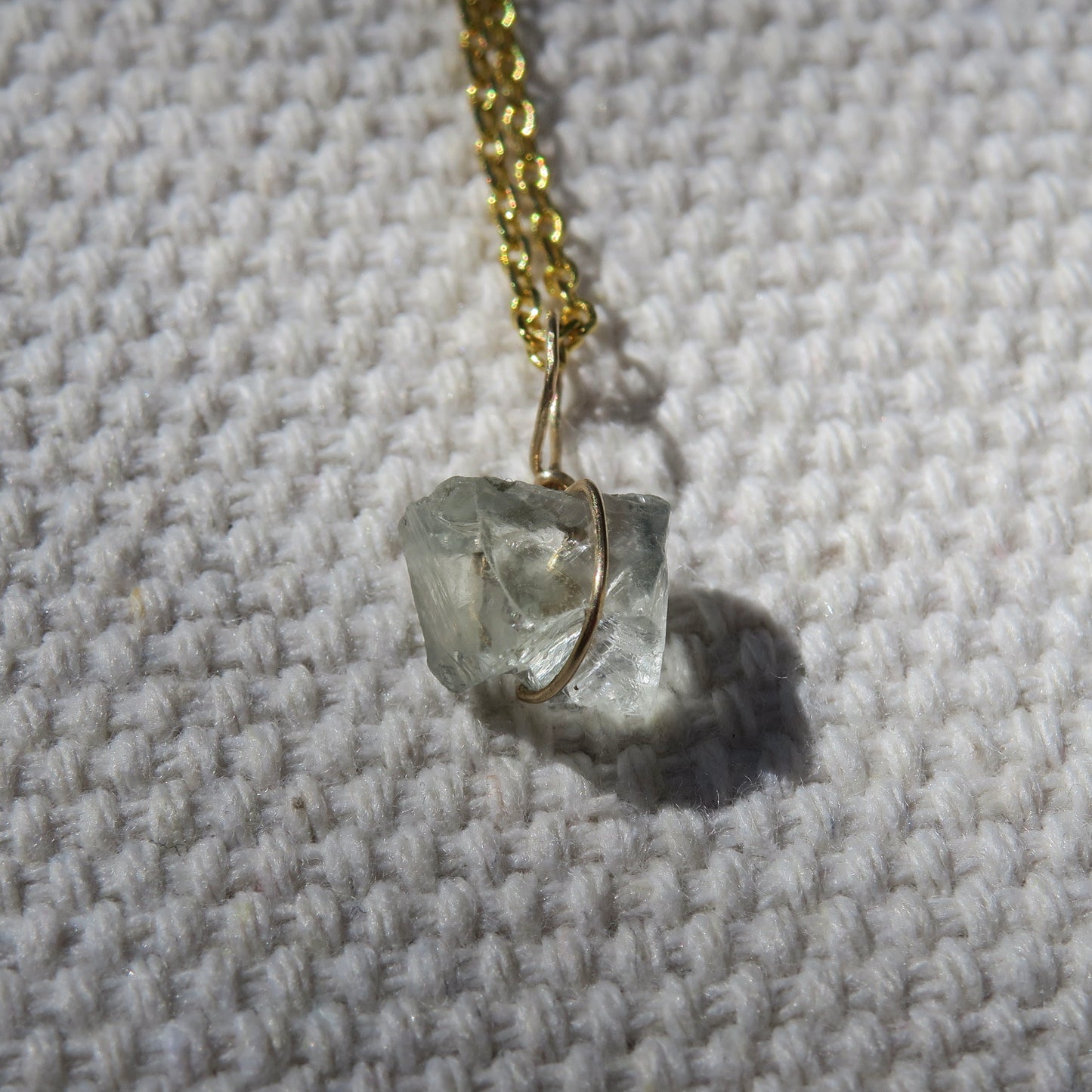 Prasiolite Mini Pendant | 14k Gold-Fill