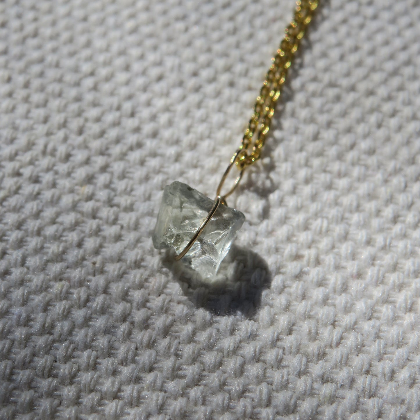 Prasiolite Mini Pendant | 14k Gold-Fill