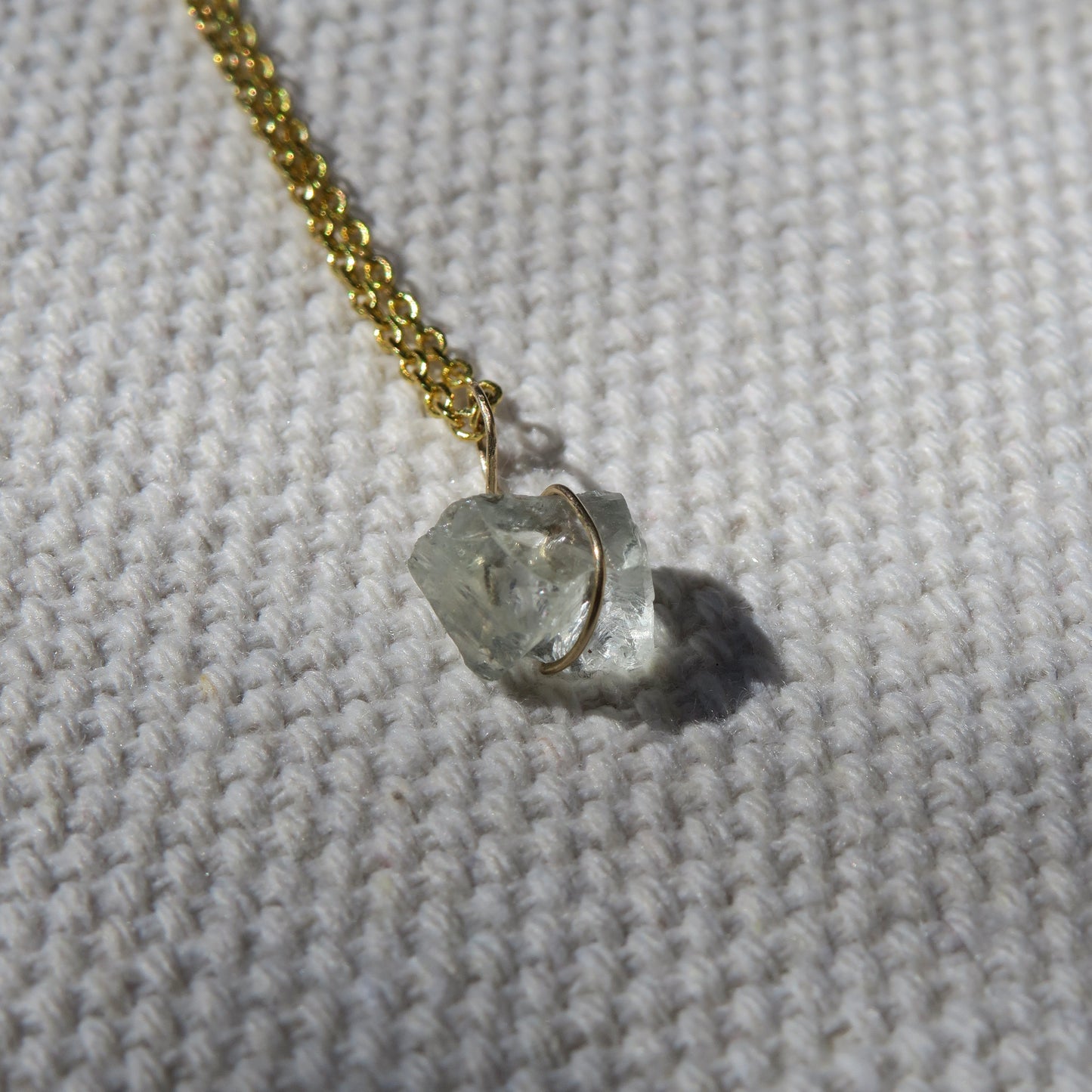 Prasiolite Mini Pendant | 14k Gold-Fill