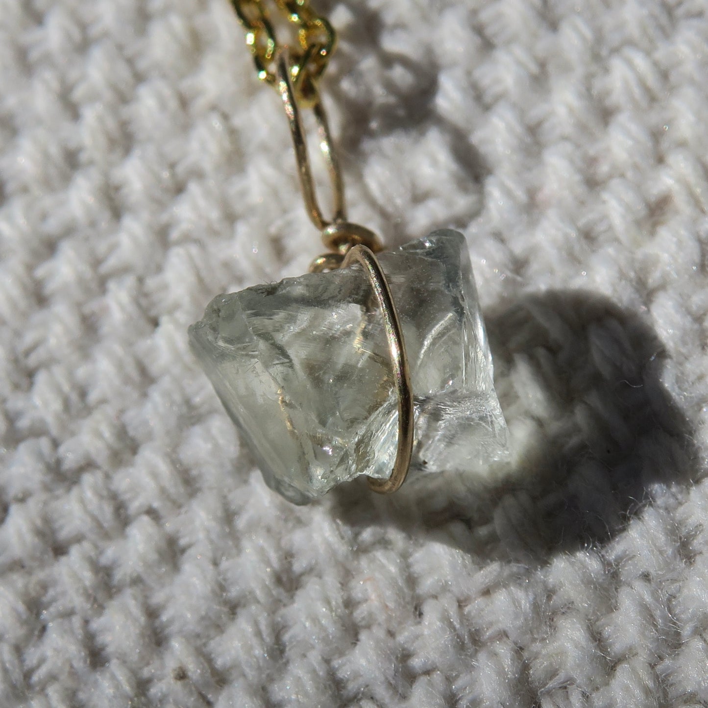 Prasiolite Mini Pendant | 14k Gold-Fill