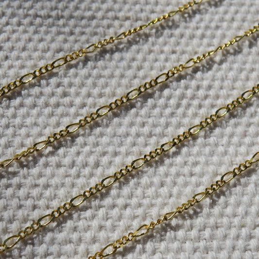 Figaro Gold Fill Chain | 16" or 18"