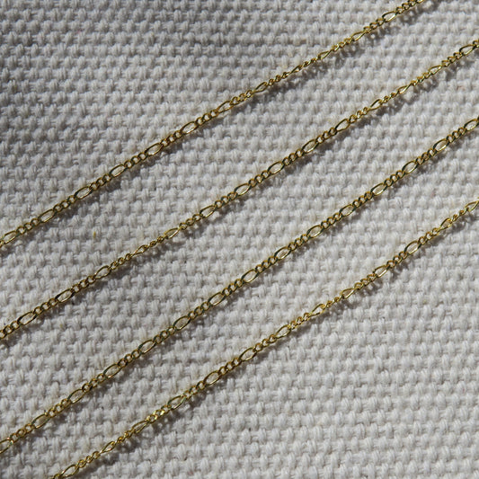 Figaro Gold Fill Chain | 16" or 18"